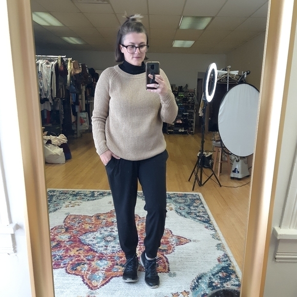 FINAL ⬇️ Neu Nomads | Knit Crewneck Sweater in Camel - Picture 7 of 7